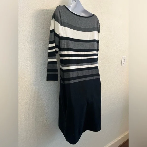 Lauren Ralph Lauren Striped Knit Sweater Dress - Picture 8 of 11